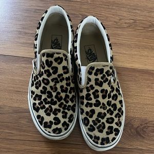 Super Cute Cheetah Vans Size 10.5